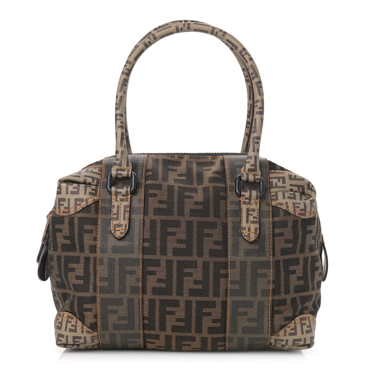 Zucca Zucchino Mixed Media Small B Mix Tote Tobacco
