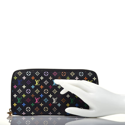 Louis Vuitton Monogram Multicolor Zippy Wallet Black Grenade 2 of 7