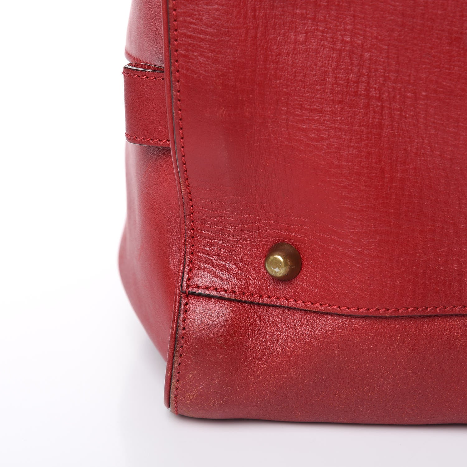 Chloe Calfskin Aurore Duffle Bag Vermillion Red 9 of 31