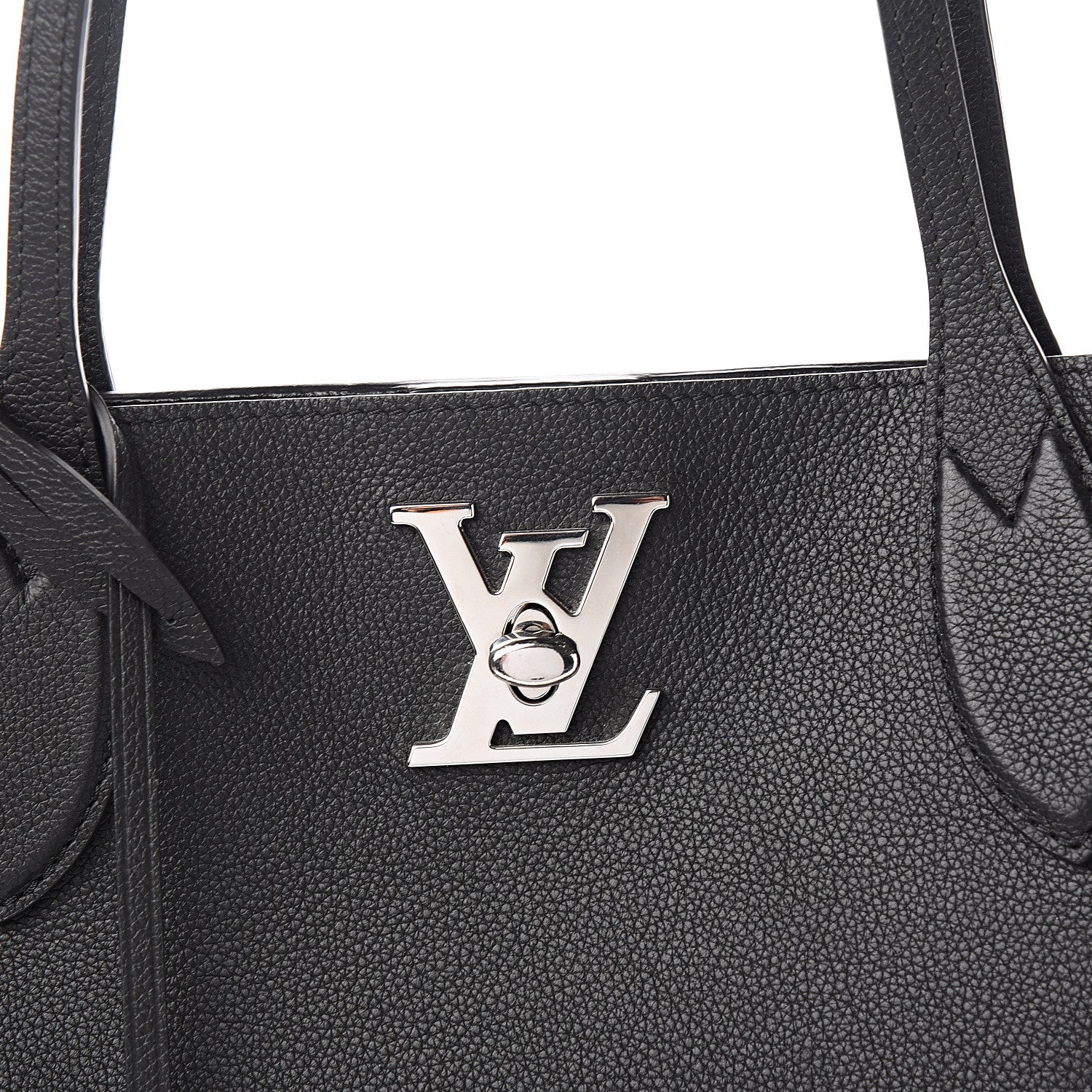 Louis Vuitton Calfskin Lockme Go Tote Black 8 of 8