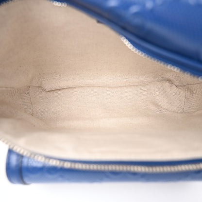 Gucci Calfskin GG Tennis Embossed Pocket Belt Bag 90 Intense Metal Blue 5 of 11