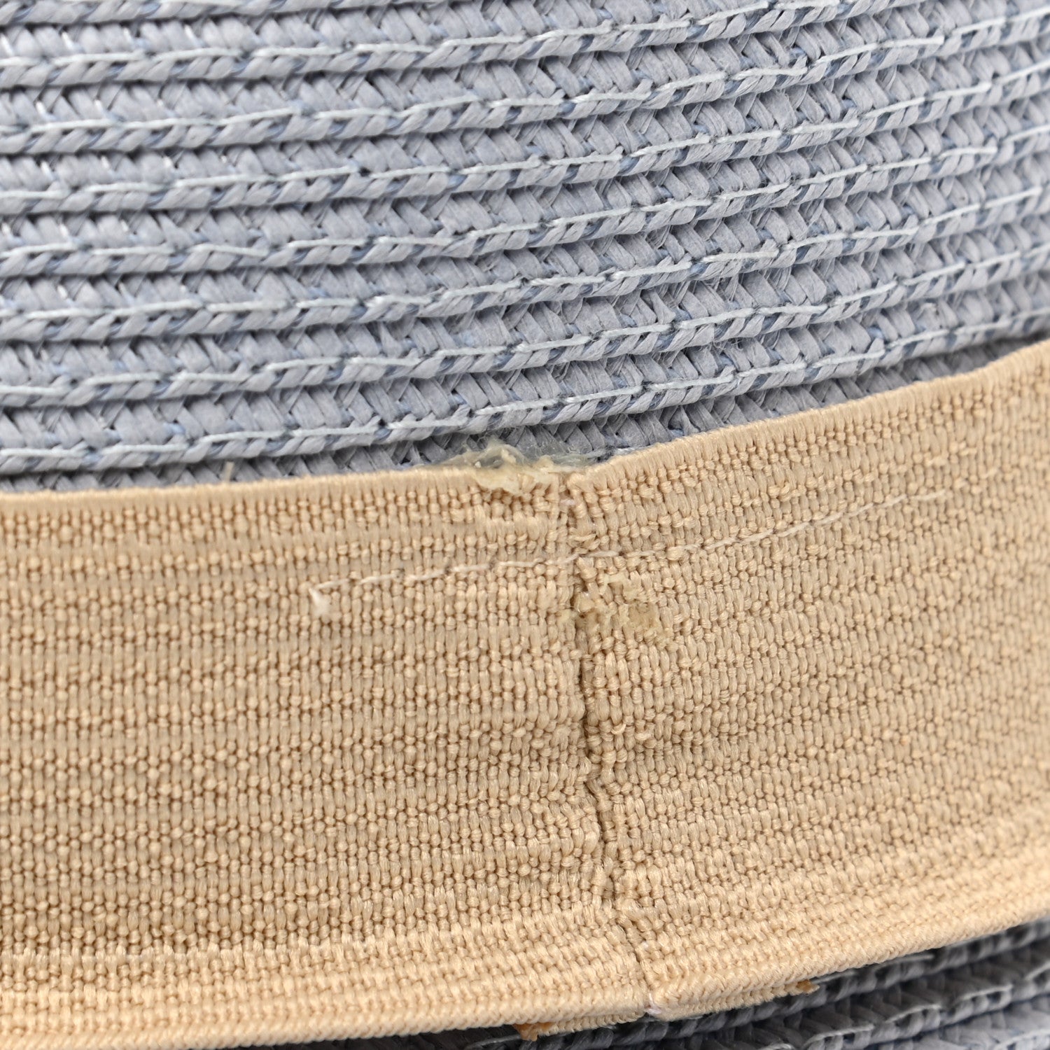 Christian Dior Straw Logo Hat Blue 9 of 11
