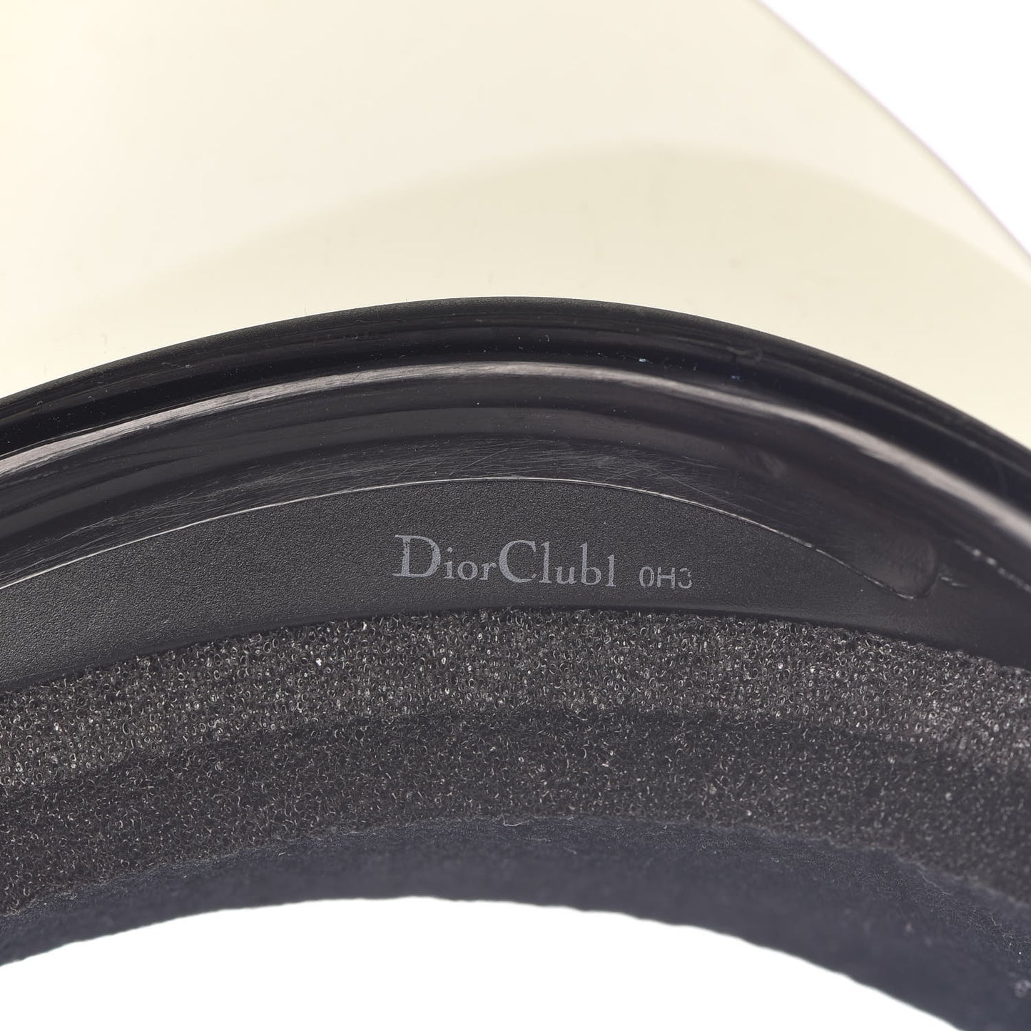 Mirrored DiorClub1 Sun Visor Black