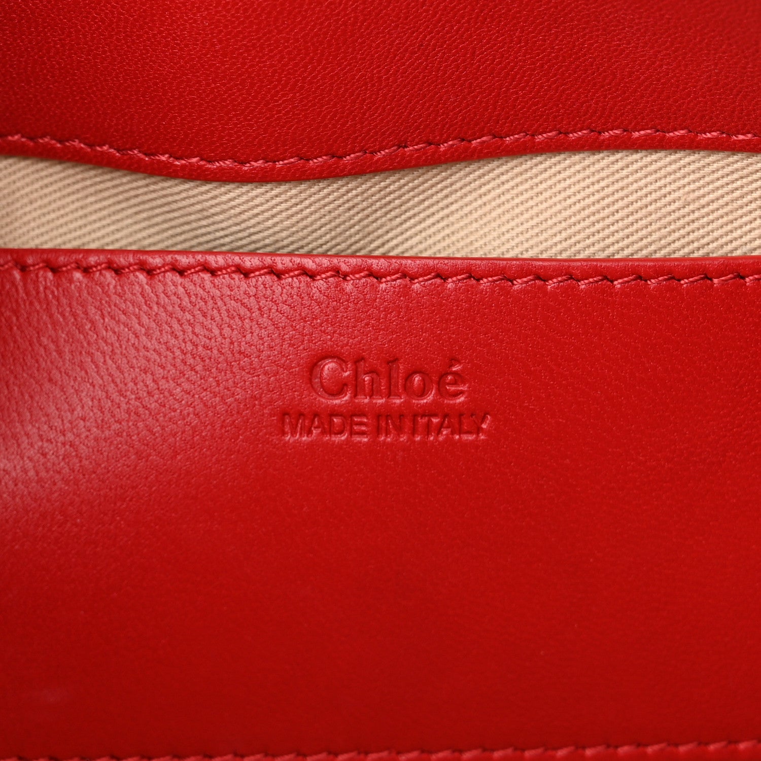 Chloe Supple Lambskin Small Faye Soft Zippered Shoulder Bag Red Crush 5 of 10