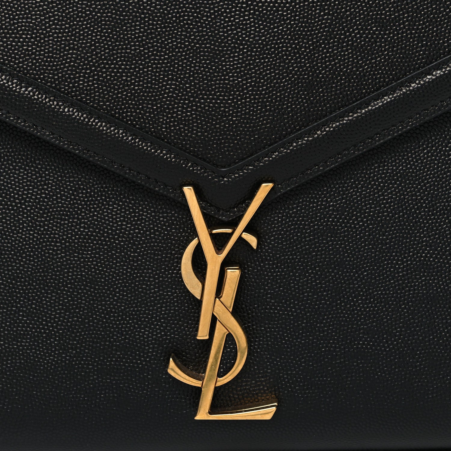Saint Laurent Grain de Poudre Medium Classic Monogram Cassandra Top Handle Black 9 of 11