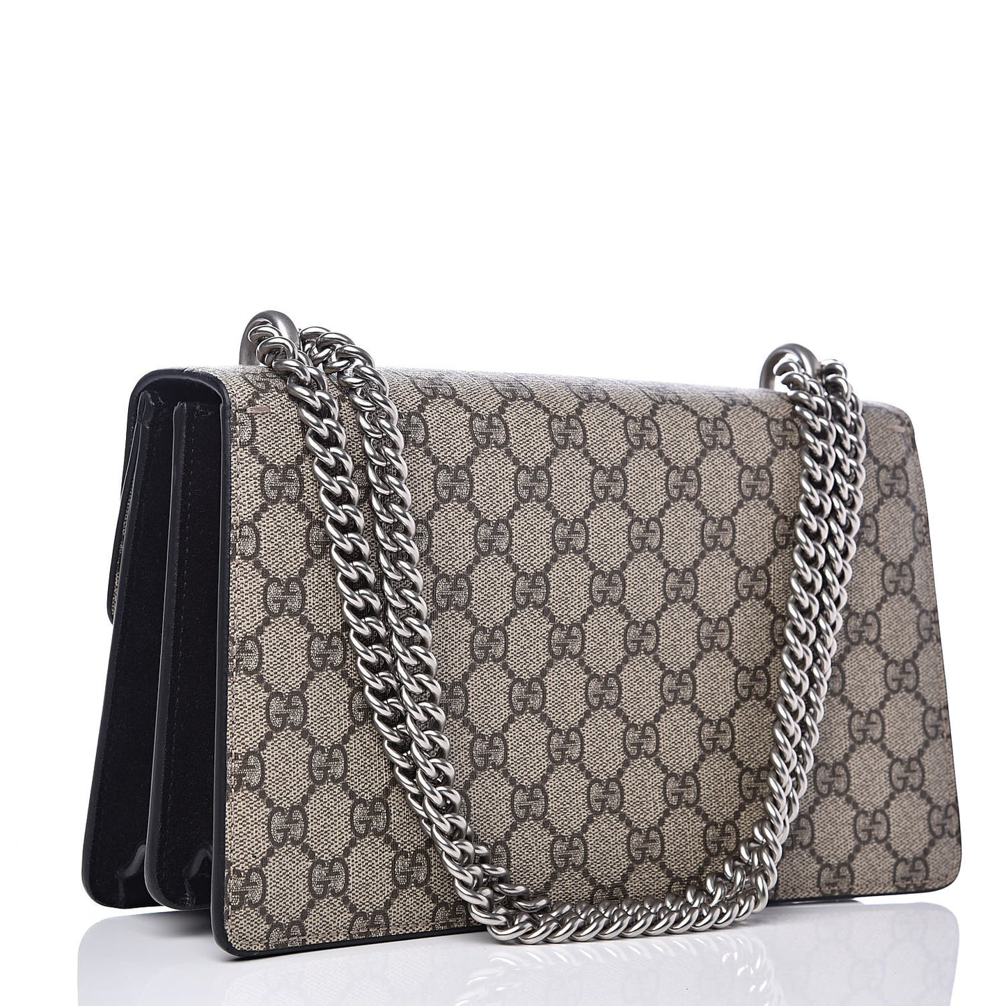 GG Supreme Monogram Small Dionysus Shoulder Bag Black