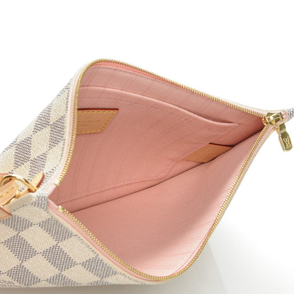 Louis Vuitton Damier Azur Neverfull MM GM Pochette Rose Ballerine 5 of 7