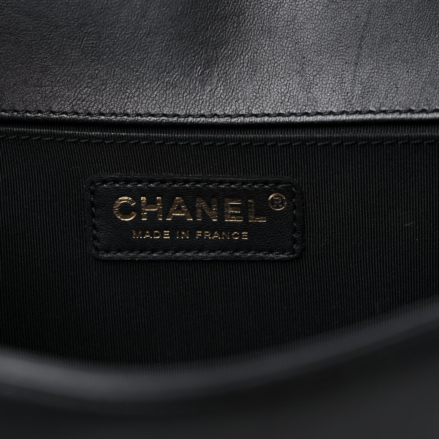 Lambskin Quilted Medium Boy Flap Black