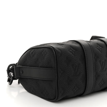 Louis Vuitton Monogram Taurillon Keepall Bandouliere 25 Black 8 of 10
