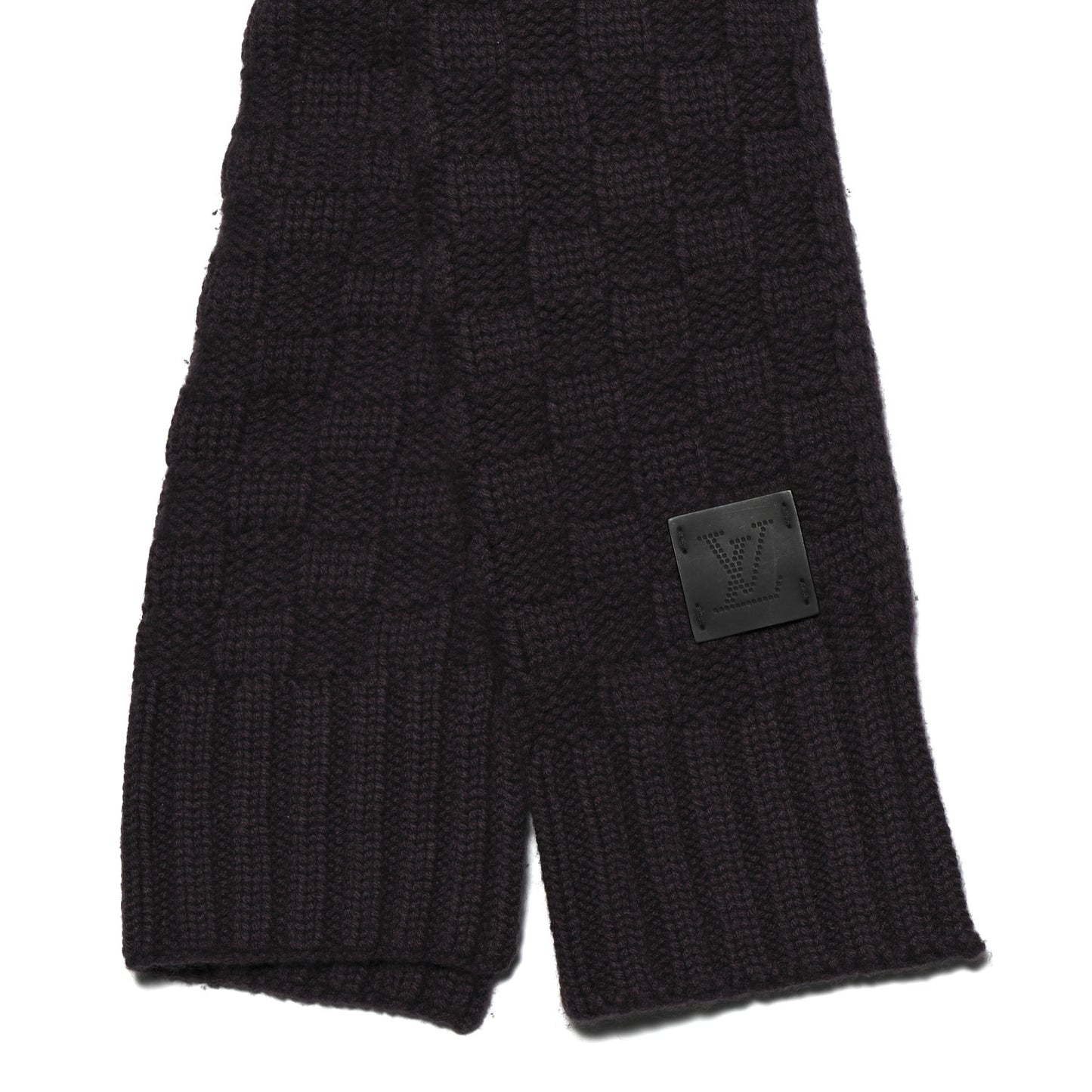 Cashmere Damier Helsinki Scarf Purple