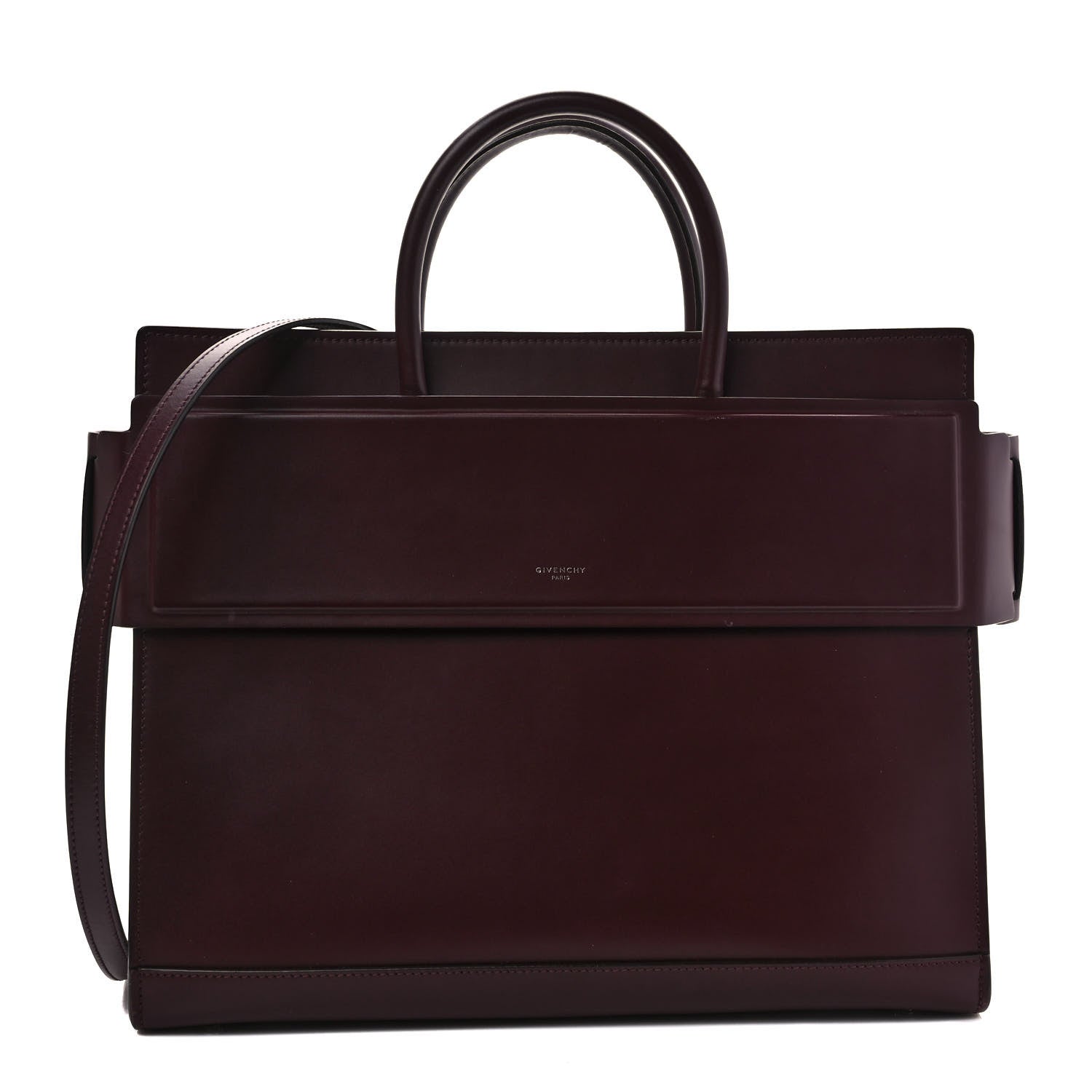 Givenchy Smooth Calfskin Medium Horizon Satchel Oxblood 1 of 9