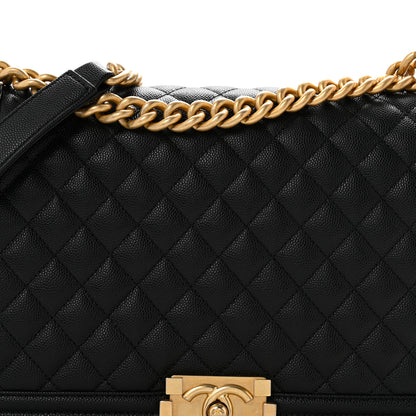 Chanel Caviar Quilted New Medium Boy Flap Black 8 of 13