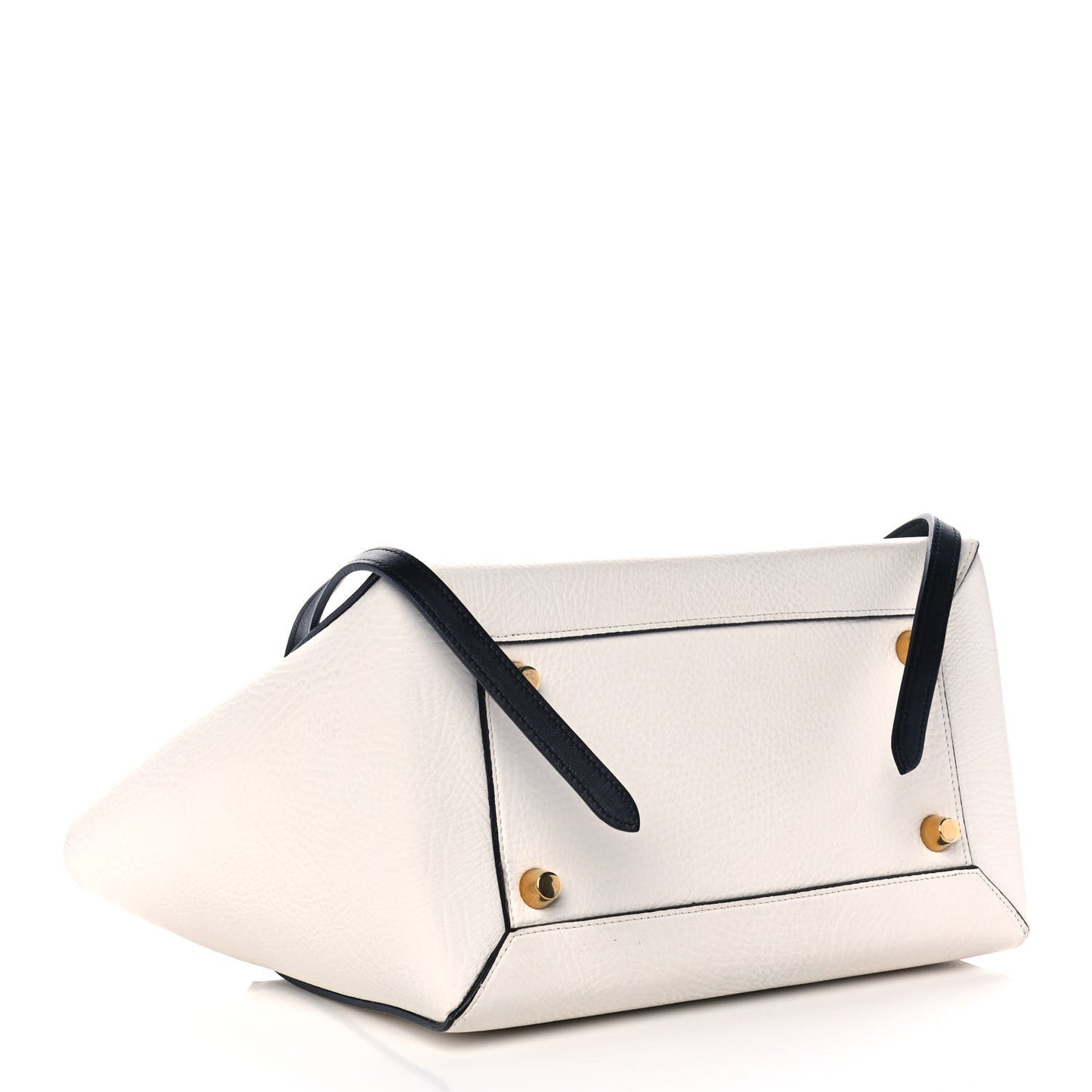 Elephant Calfskin Mini Belt Bag White