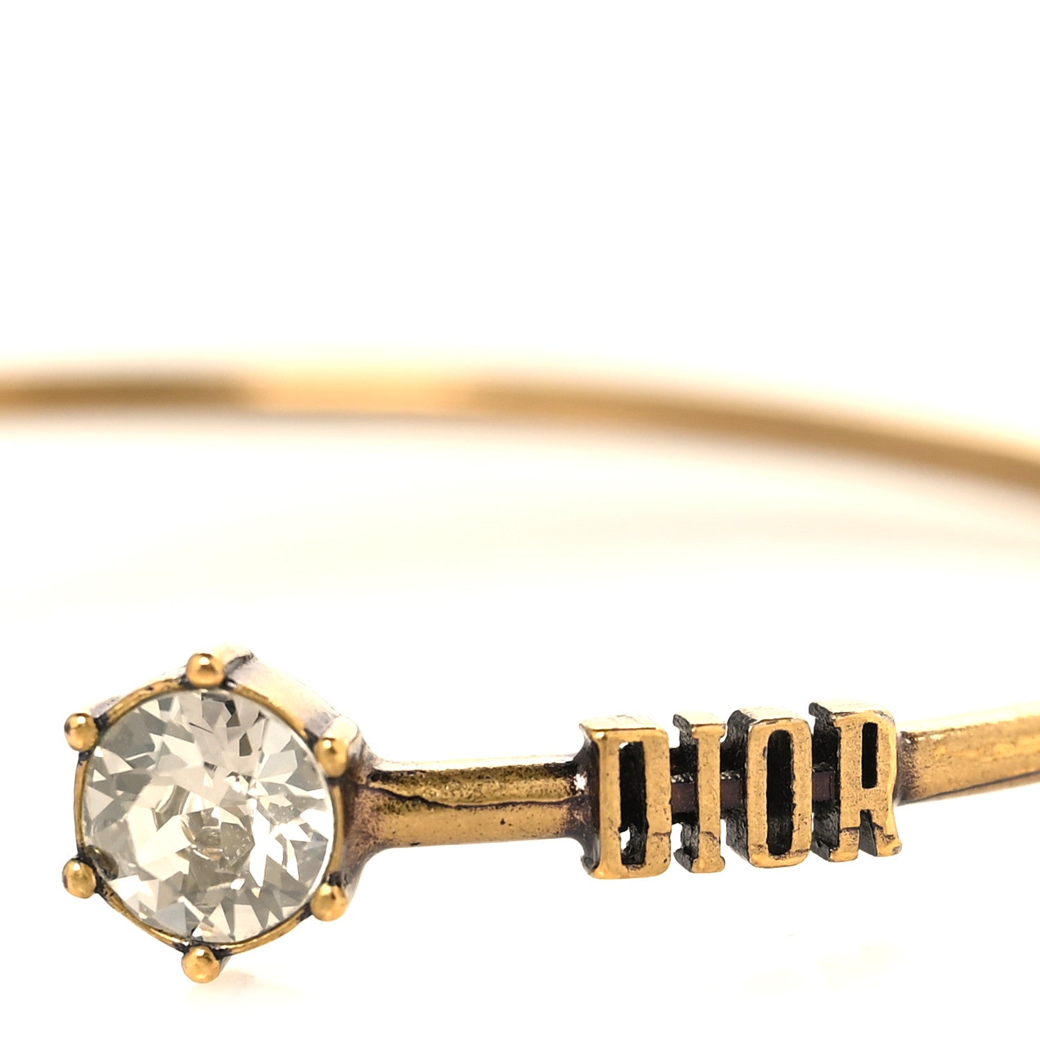 Christian Dior Metal Crystal Dio(r)evolution Bracelet Set Gold
