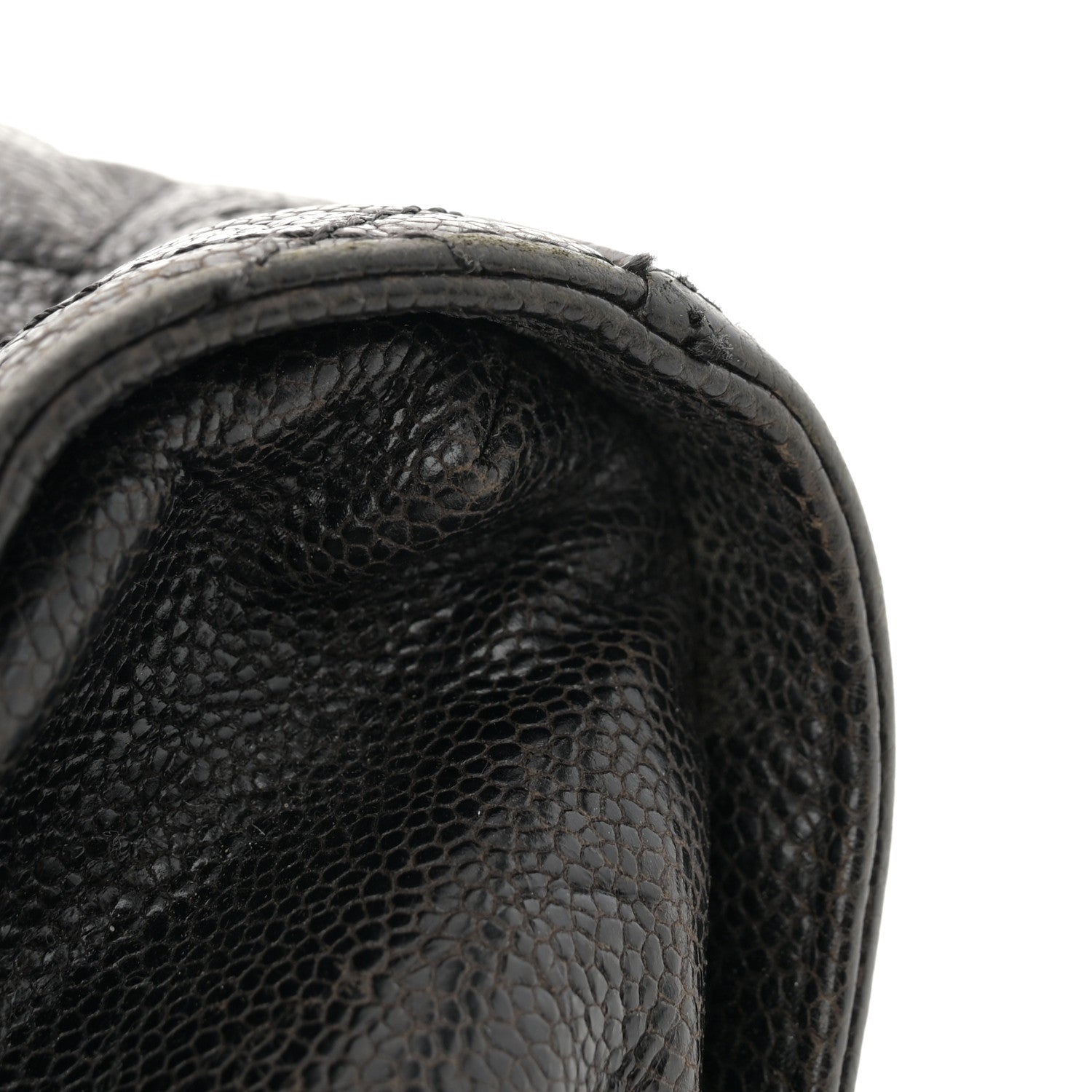 Chanel Crumpled Grained Calfskin Jumbo CC Crave Flap Dark Brown 14 of 15