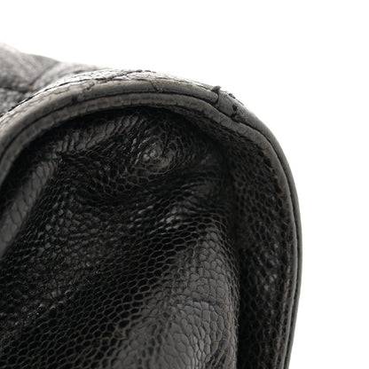 Chanel Crumpled Grained Calfskin Jumbo CC Crave Flap Dark Brown 14 of 15