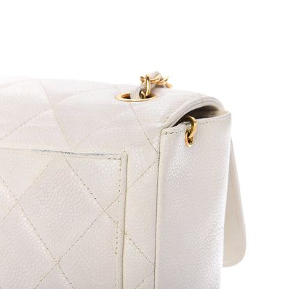 Chanel Caviar Quilted Small Flap White 12 of 15