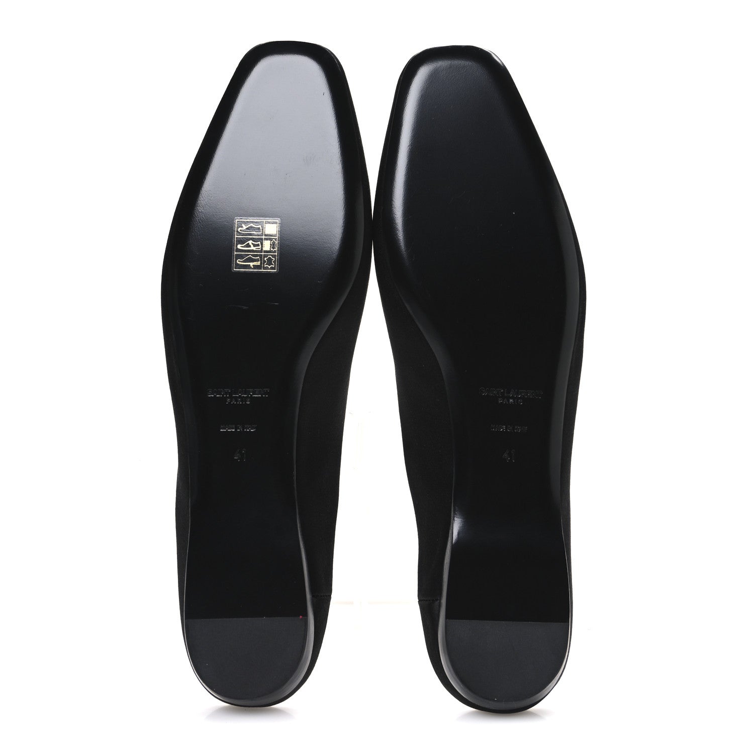 Saint Laurent Crepe Satin Lido Slip On Mule 41.5 Black 7 of 9