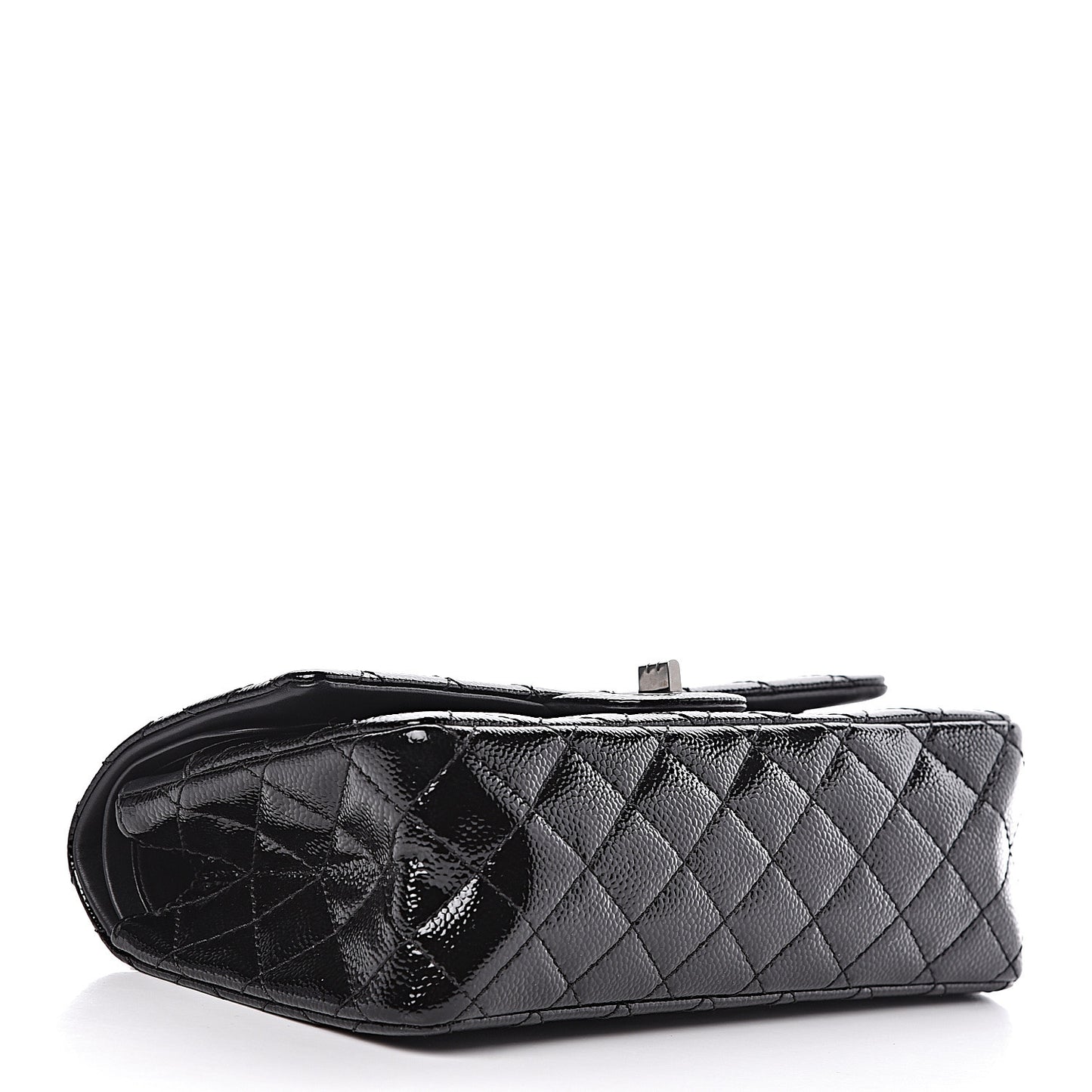 Patent Caviar Quilted 2.55 Reissue 225 Flap Black