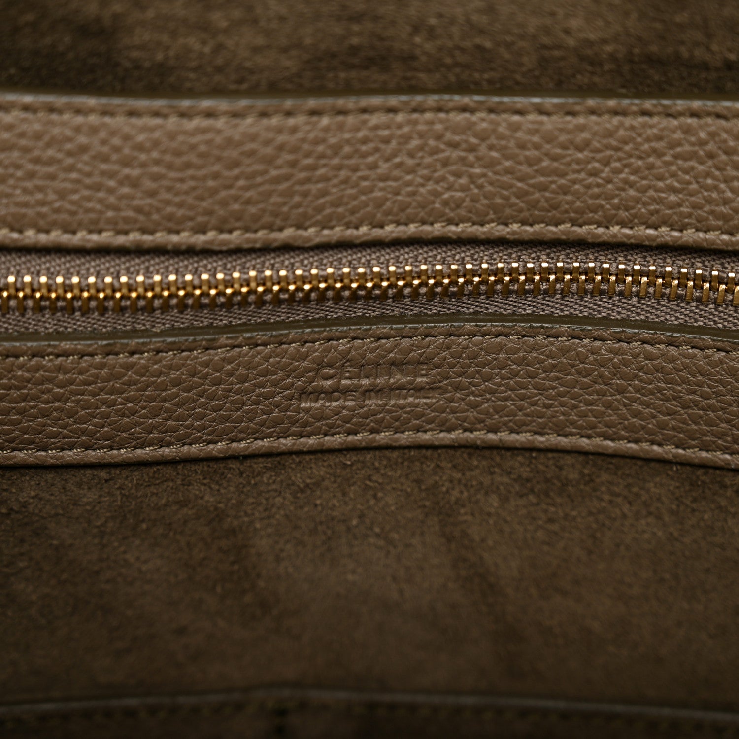 Celine Soft Grained Calfskin Small Belt Cabas Phantom Taupe 9 of 9