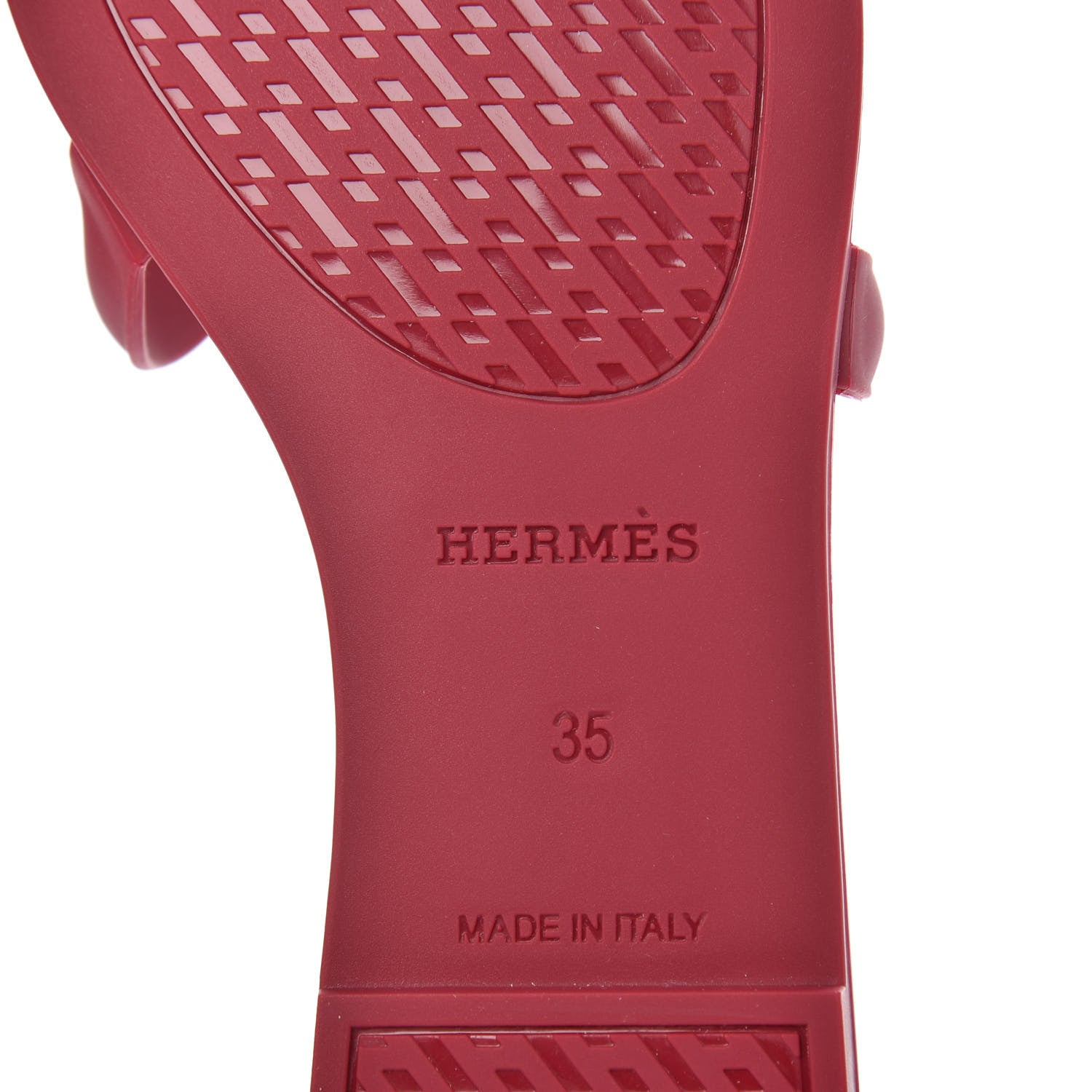 Hermes Rubber Aloha Sandals 35 Rose Baie 7 of 8