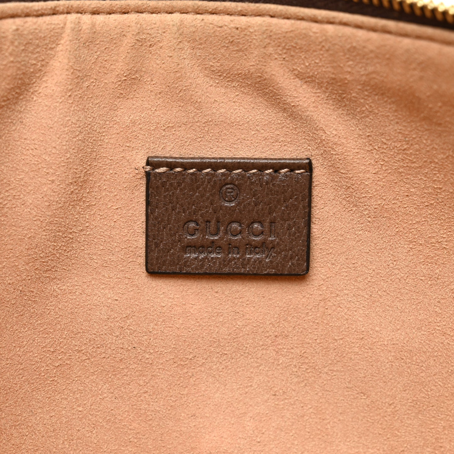 GG Supreme Monogram Large Ophidia Pouch Clutch Brown