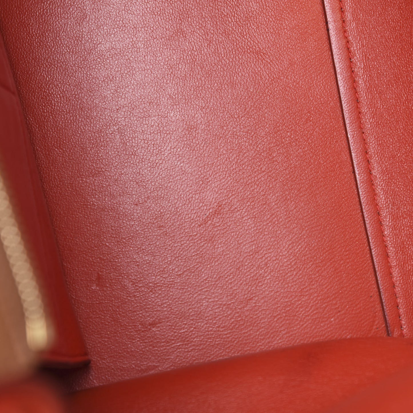 Natural Calfskin Suede Medium Bi-Color Trapeze Tan