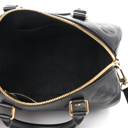 Louis Vuitton Empreinte Monogram Giant Speedy Bandouliere 25 Black 5 of 9