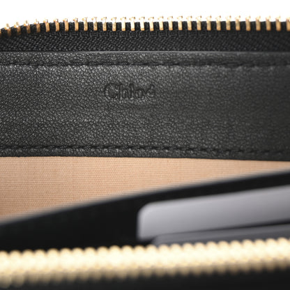 Chloe Grained Calfskin Marcie Long Zip Around Wallet Black 7 of 7
