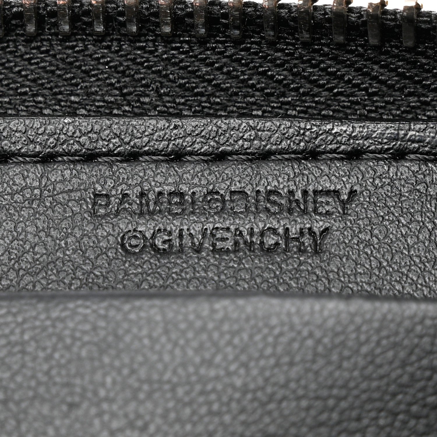 Givenchy Textured Coated Canvas Iconic Bambi Print Mini Zip Wallet Black 7 of 17