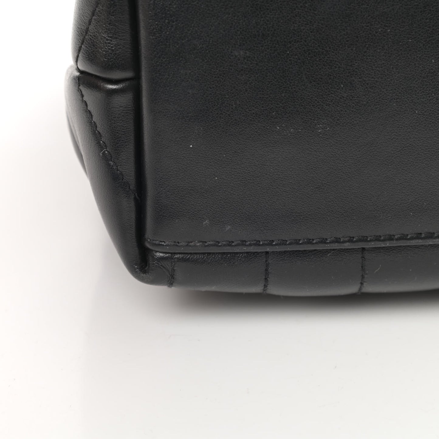 Calfskin Y Quilted Monogram Medium Loulou Chain Satchel Black
