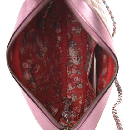Gucci Laminated Nappa Trapuntata Small Zumi Shoulder Bag Rosa Lago Rame 7 of 10
