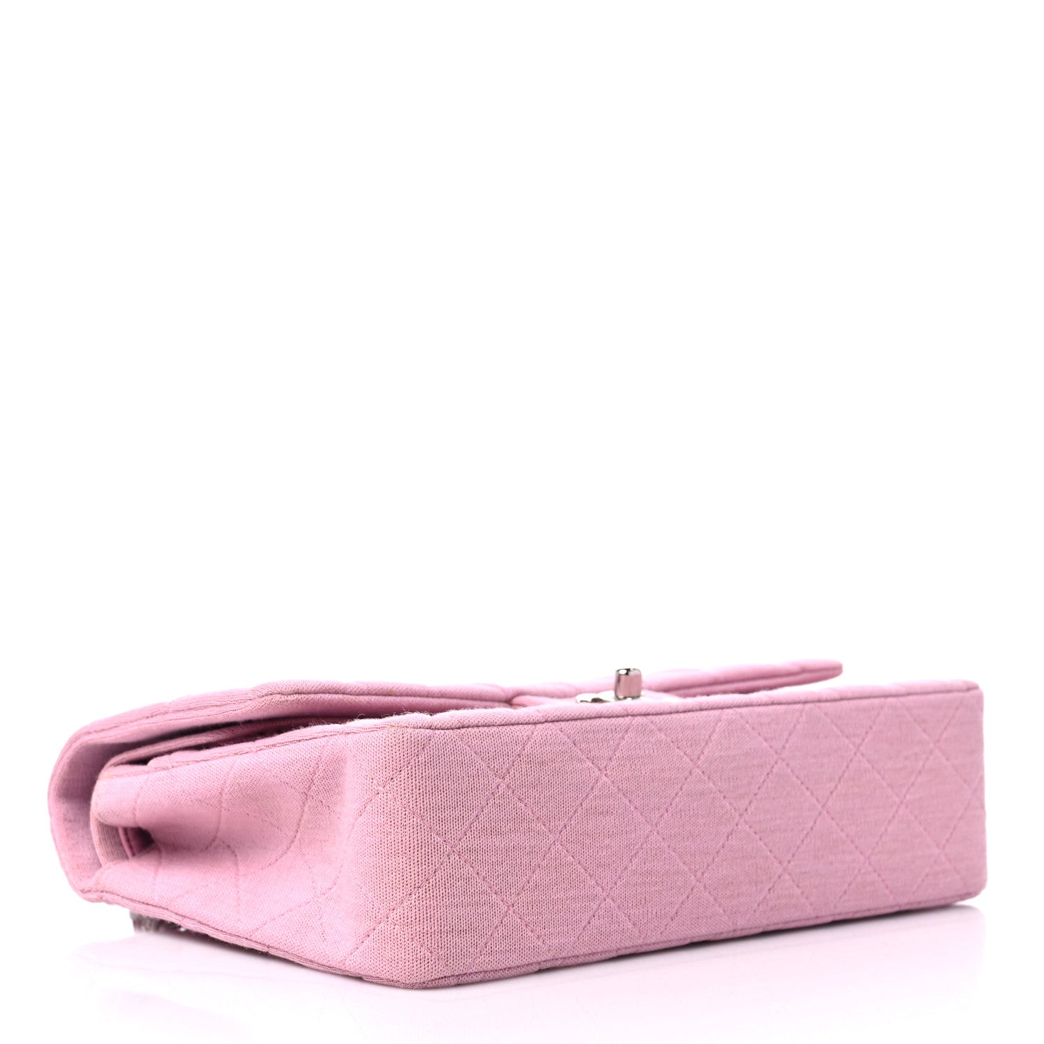 Chanel Jersey Quilted Medium Double Flap Pink 3 of 11