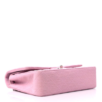 Chanel Jersey Quilted Medium Double Flap Pink 3 of 11
