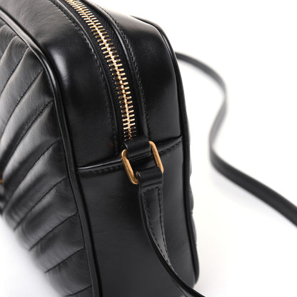 Saint Laurent Calfskin Matelasse Monogram Lou Camera Bag Black 15 of 17