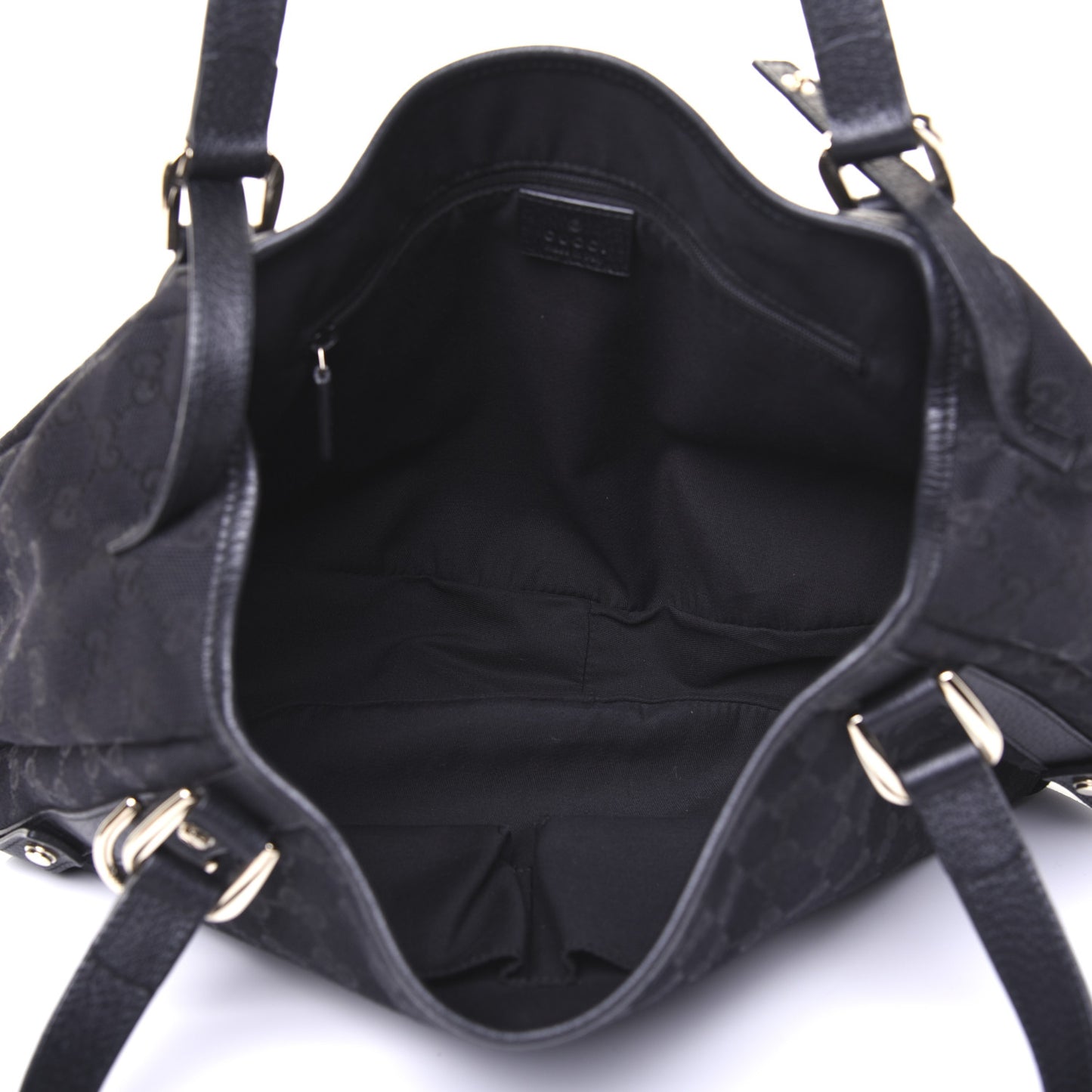 Monogram Medium Abbey Shoulder Bag Black