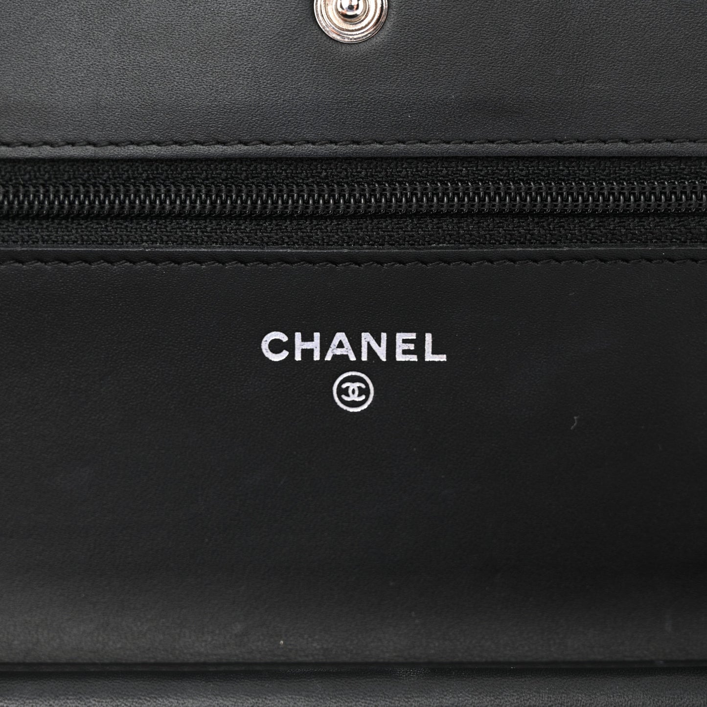 Glazed Aged Calfskin Reissue Wallet On Chain WOC Black