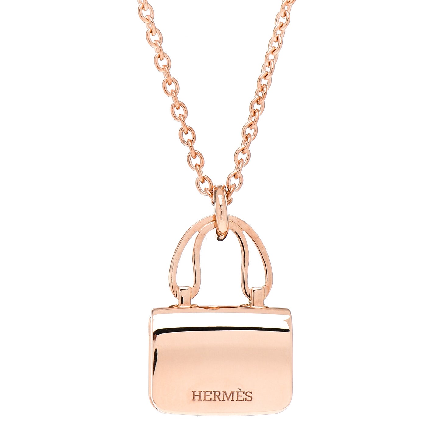 18K Rose Gold Diamond Constance Amulettes Pendant Necklace
