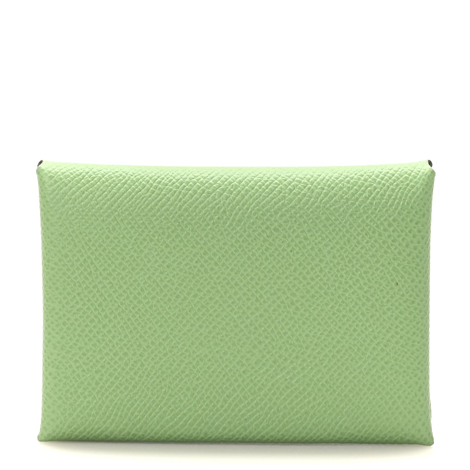 Hermes Epsom Calvi Duo Card Case Vert Criquet 1 of 9