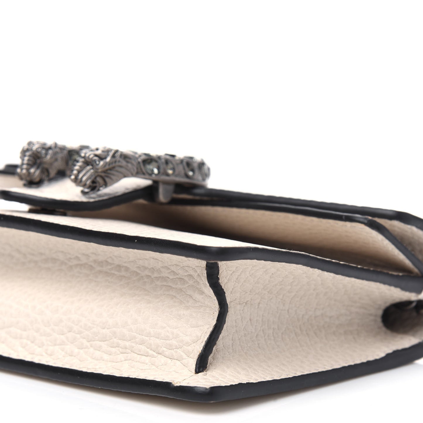Dollar Calfskin Crystal Super Mini Dionysus Shoulder Bag Mystic White Black Diamond