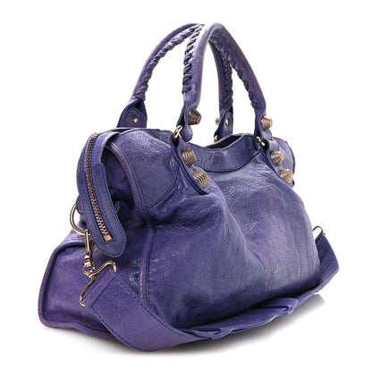 Balenciaga Agneau Giant 21 Rose Gold Hardware City Bleu Lavande 4 of 12