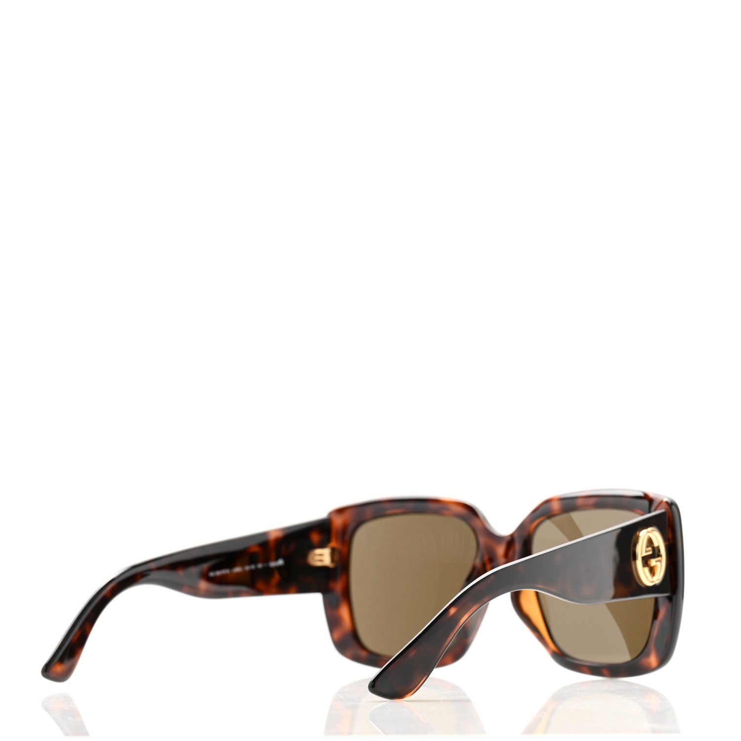 Gucci Acetate Optyl Square Sunglasses GG3837/F/S Dark Tortoiseshell 4 of 7