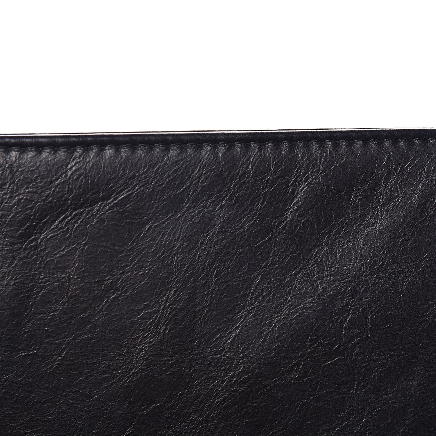 Chanel Calfskin Embossed Stitch Large Boy Flap Black 17 of 19