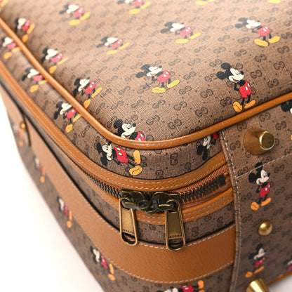 Gucci X DISNEY Mini Vintage GG Supreme Monogram Mickey Mouse Small Suitcase Beige Vintage Sun Oil 8 of 12