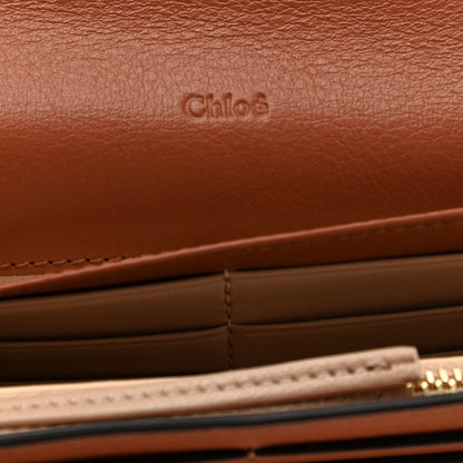 Chloe Calfskin Alphabet Long Wallet Brown 5 of 8