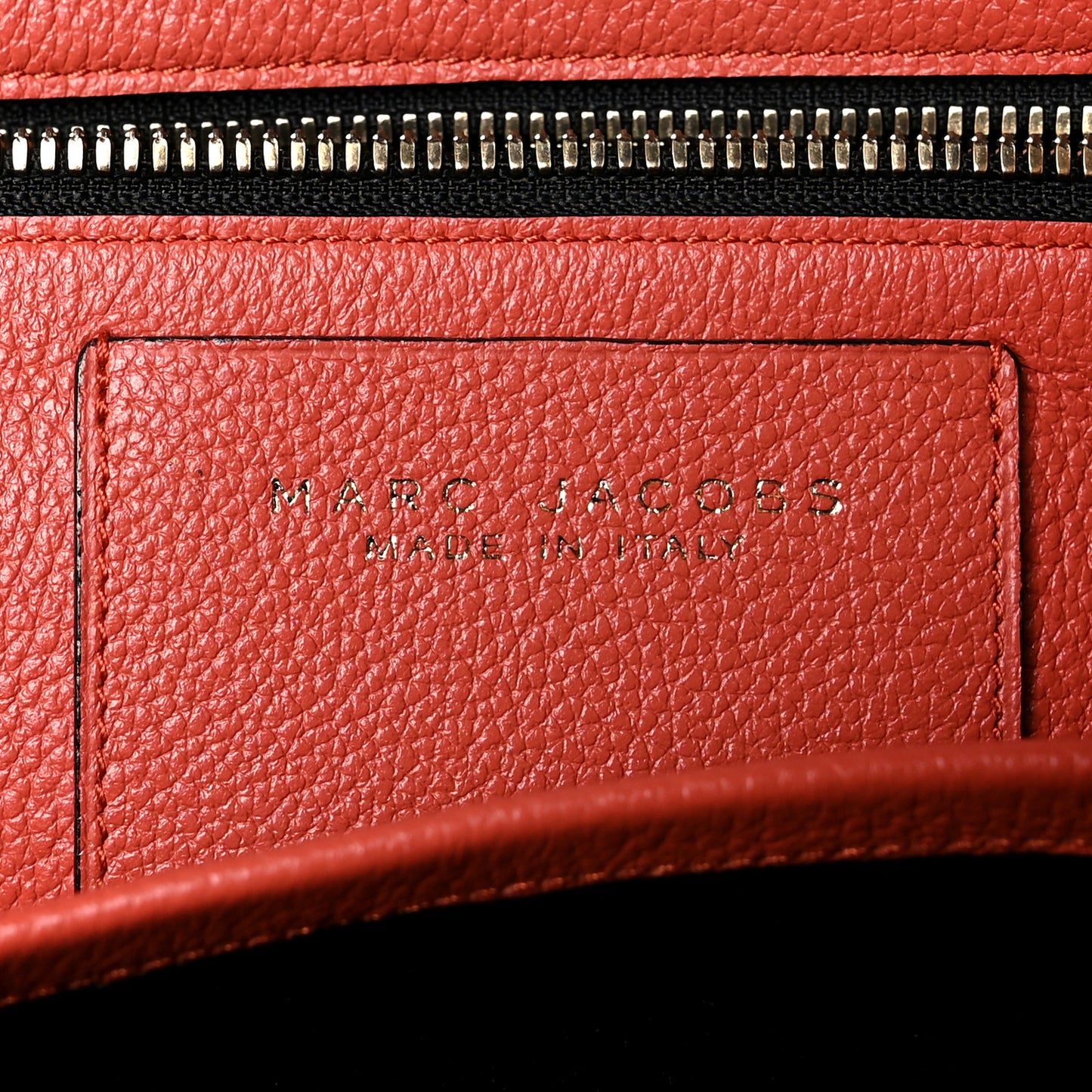 Textured Calfskin Large Incognito Satchel Orange