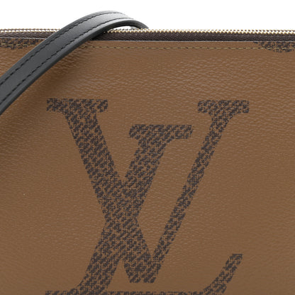 Louis Vuitton Reverse Monogram Giant Double Zip Pochette 8 of 12