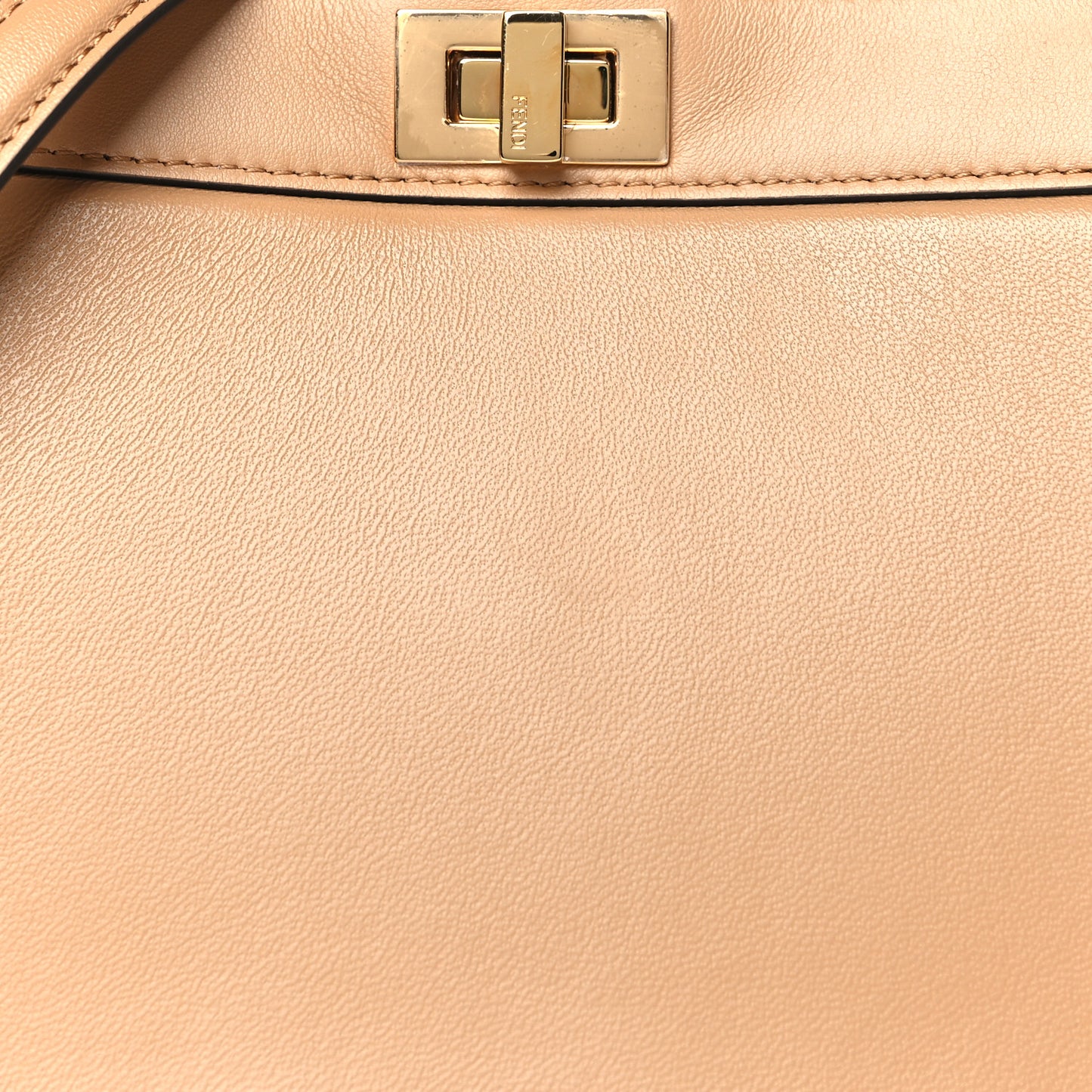 Shiny Nappa Petite Peekaboo I SEE U Satchel Miele Scuro