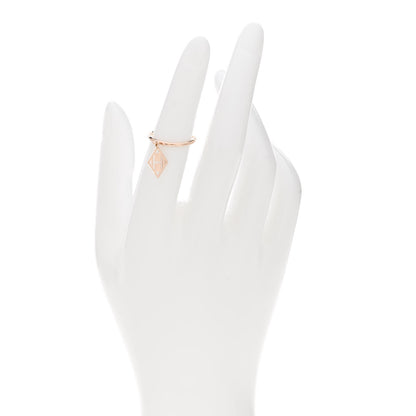 Hermes 18K Rose Gold Gambade H Ring 49 4.75 2 of 6
