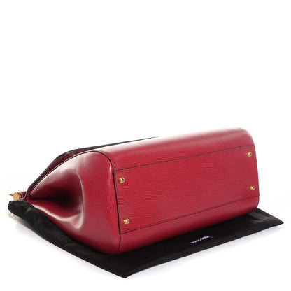 Dolce & Gabbana Ayers Calfskin Large Miss Sicily Satchel Red 4 of 8